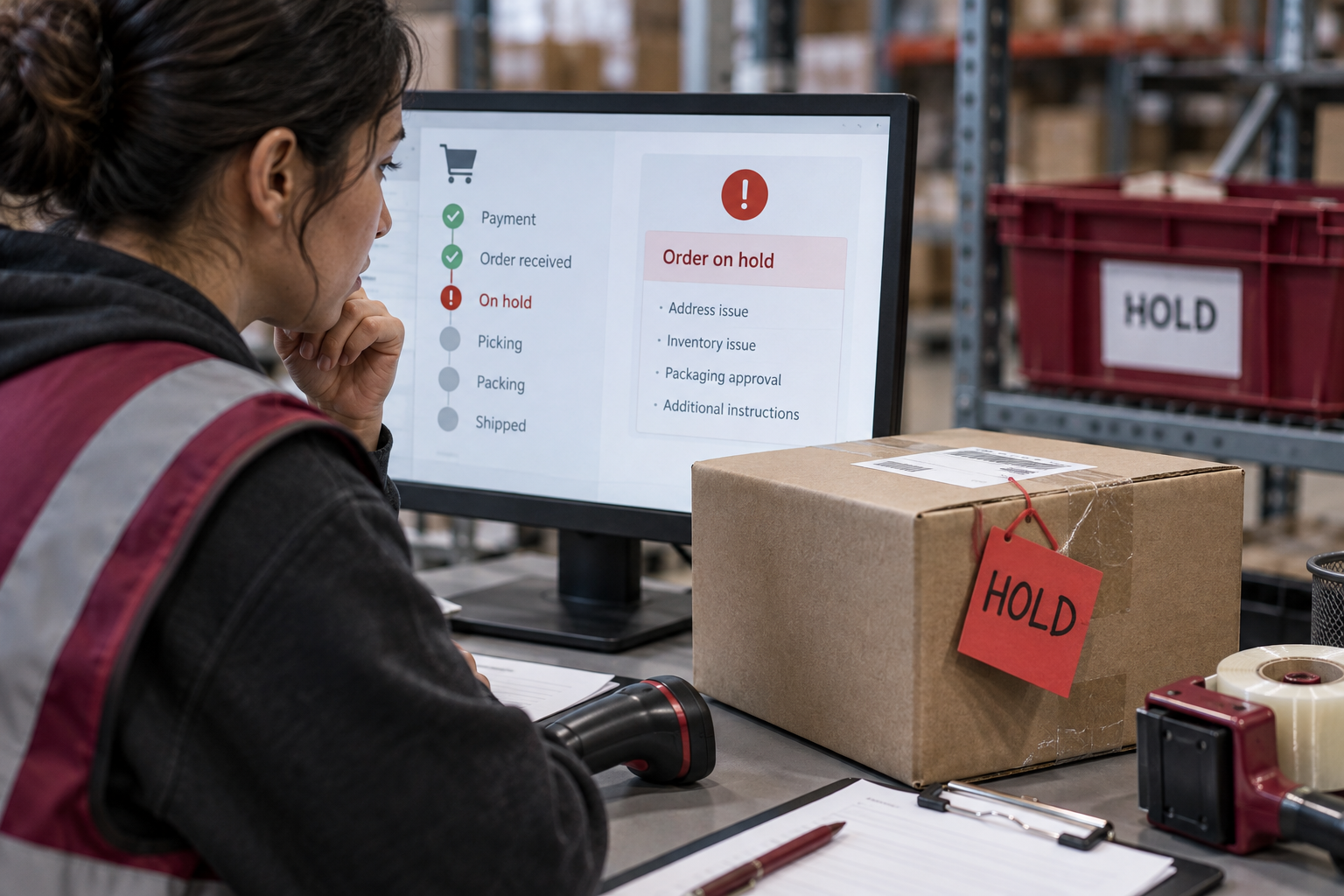 Editorial illustration for The order is paid—why has the 3PL not shipped it?